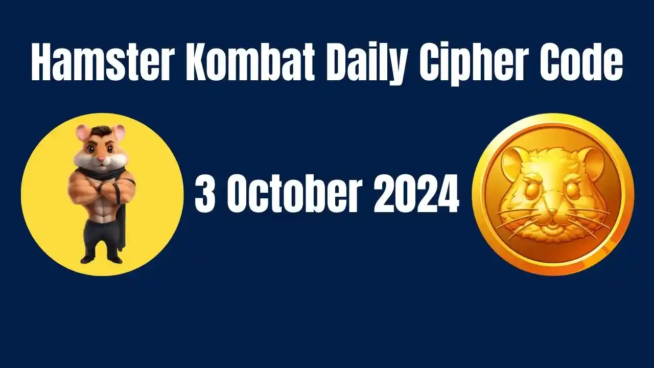 Hamster Kombat Daily Cipher Code Today 3 October 2024